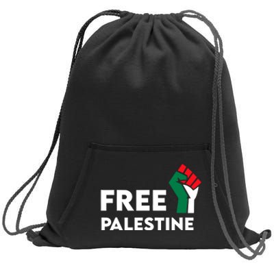 Free Palestine Gaza Flag Freedom For Palestinians Sweatshirt Cinch Pack Bag