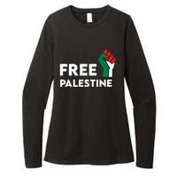 Free Palestine Gaza Flag Freedom For Palestinians Womens CVC Long Sleeve Shirt