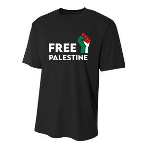 Free Palestine Gaza Flag Freedom For Palestinians Youth Performance Sprint T-Shirt