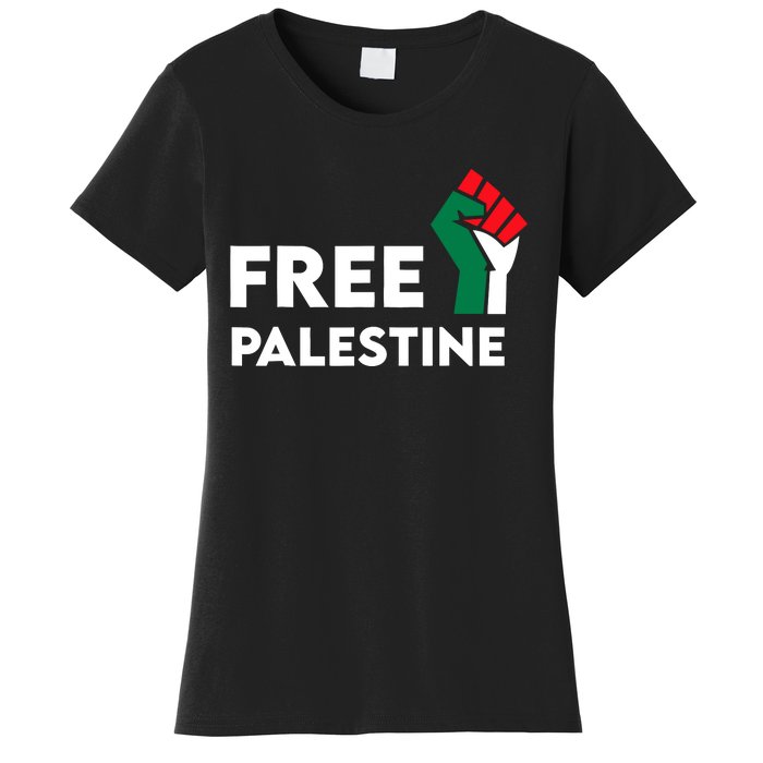 Free Palestine Gaza Flag Freedom For Palestinians Women's T-Shirt