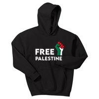 Free Palestine Gaza Flag Freedom For Palestinians Kids Hoodie