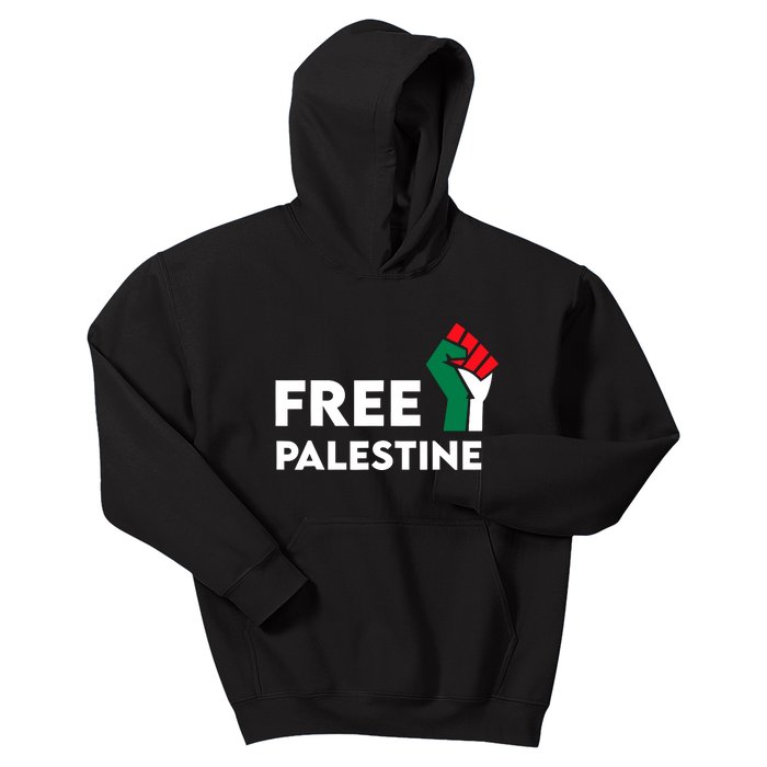 Free Palestine Gaza Flag Freedom For Palestinians Kids Hoodie