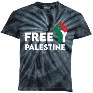 Free Palestine Gaza Flag Freedom For Palestinians Kids Tie-Dye T-Shirt