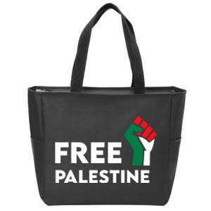 Free Palestine Gaza Flag Freedom For Palestinians Zip Tote Bag