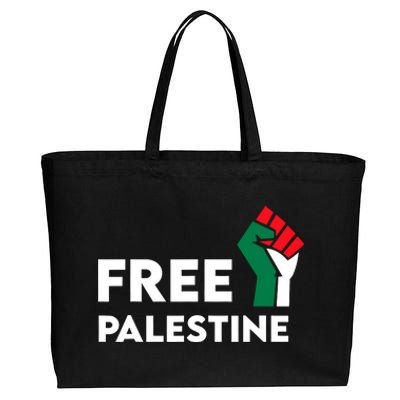 Free Palestine Gaza Flag Freedom For Palestinians Cotton Canvas Jumbo Tote