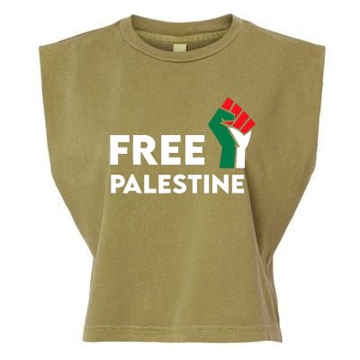 Free Palestine Gaza Flag Freedom For Palestinians Garment-Dyed Women's Muscle Tee