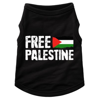 Free Palestine Gaza Flag Arabic Freedom for Palestinians Doggie Tank