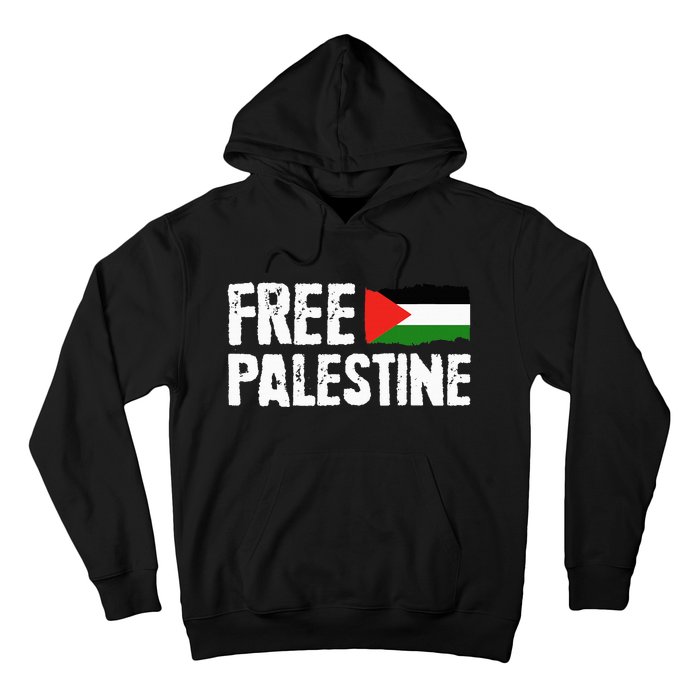 Free Palestine Gaza Flag Arabic Freedom for Palestinians Hoodie