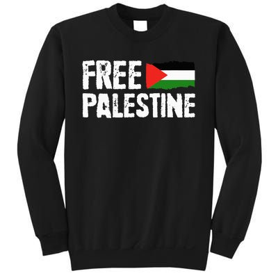 Free Palestine Gaza Flag Arabic Freedom for Palestinians Sweatshirt