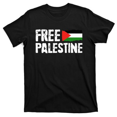 Free Palestine Gaza Flag Arabic Freedom for Palestinians T-Shirt