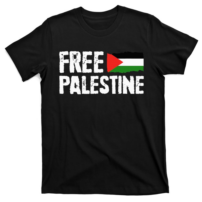 Free Palestine Gaza Flag Arabic Freedom for Palestinians T-Shirt