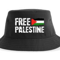 Free Palestine Gaza Flag Arabic Freedom for Palestinians Sustainable Bucket Hat