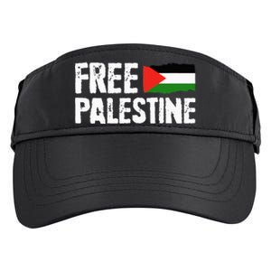 Free Palestine Gaza Flag Arabic Freedom for Palestinians Adult Drive Performance Visor