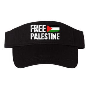 Free Palestine Gaza Flag Arabic Freedom for Palestinians Valucap Bio-Washed Visor