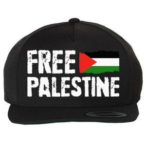 Free Palestine Gaza Flag Arabic Freedom for Palestinians Wool Snapback Cap