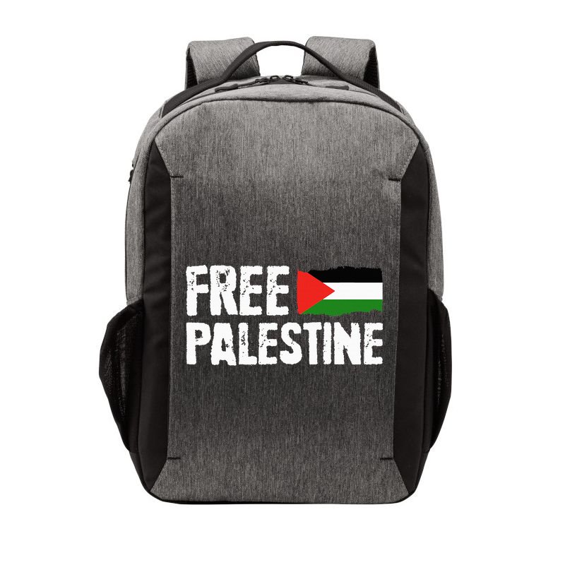 Free Palestine Gaza Flag Arabic Freedom for Palestinians Vector Backpack