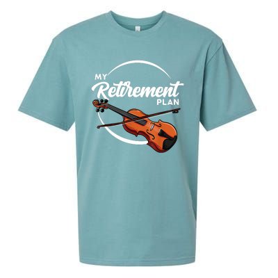 Fiddle Player Gift My Retirement Plan Sueded Cloud Jersey T-Shirt