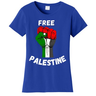 Free Palestine Gaza Arabic Flag Gift Women's T-Shirt