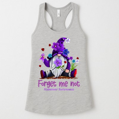 Forget Purple Gnome Me Not Purple Alzheimers Awareness Womens Tank Top