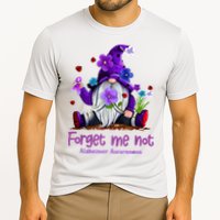 Forget Purple Gnome Me Not Purple Alzheimers Awareness Cooling Performance Crew T-Shirt