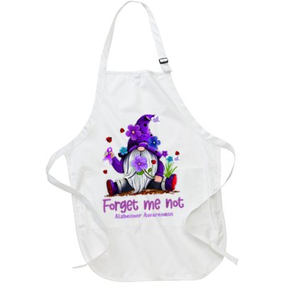 Forget Purple Gnome Me Not Purple Alzheimers Awareness Apron