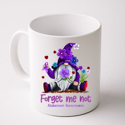Forget Purple Gnome Me Not Purple Alzheimers Awareness Mug