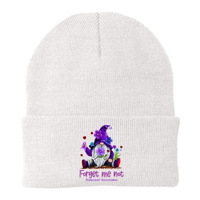 Forget Purple Gnome Me Not Purple Alzheimers Awareness Beanie