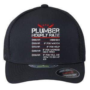 Funny Plumber Gifts Plumber Hourly Labor Rates Plumber Flexfit Unipanel Trucker Cap