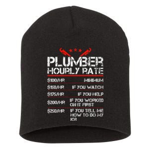 Funny Plumber Gifts Plumber Hourly Labor Rates Plumber Short Acrylic Beanie