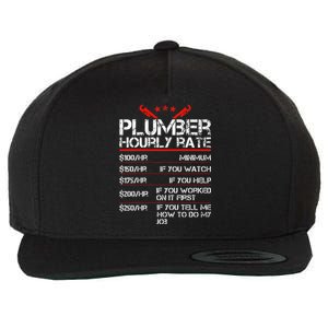 Funny Plumber Gifts Plumber Hourly Labor Rates Plumber Wool Snapback Cap