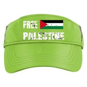 Free Palestine Gaza Flag Arabic Freedom For Palestinians Gift Adult Drive Performance Visor