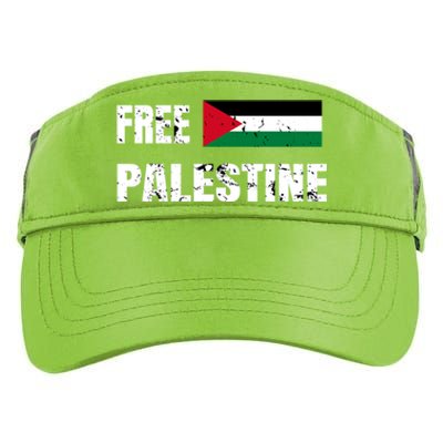 Free Palestine Gaza Flag Arabic Freedom For Palestinians Gift Adult Drive Performance Visor