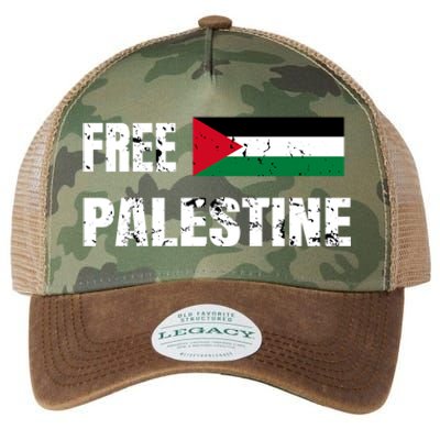 Free Palestine Gaza Flag Arabic Freedom For Palestinians Gift Legacy Tie Dye Trucker Hat