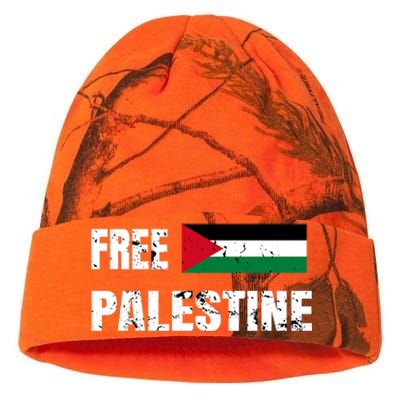 Free Palestine Gaza Flag Arabic Freedom For Palestinians Gift Kati Licensed 12" Camo Beanie