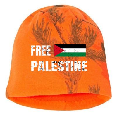 Free Palestine Gaza Flag Arabic Freedom For Palestinians Gift Kati - Camo Knit Beanie