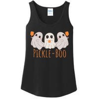 Fun Pickleboo Ghost Playing Pickleball Halloween Paddleball Gift Ladies Essential Tank