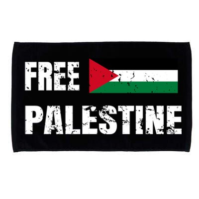 Free Palestine Gaza Flag Arabic Freedom For Palestinians Cool Gift Microfiber Hand Towel