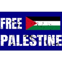 Free Palestine Gaza Flag Arabic Freedom For Palestinians Cool Gift Bumper Sticker