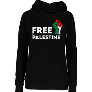 Free Palestine Gaza Flag Freedom for Palestinians Womens Funnel Neck Pullover Hood