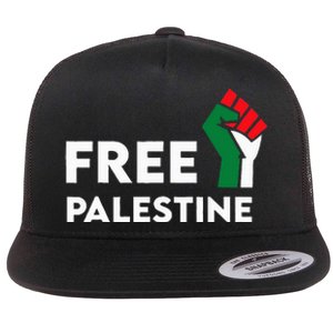 Free Palestine Gaza Flag Freedom for Palestinians Flat Bill Trucker Hat