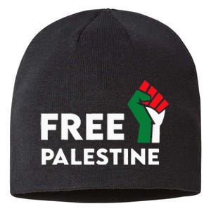 Free Palestine Gaza Flag Freedom for Palestinians Sustainable Beanie