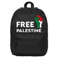 Free Palestine Gaza Flag Freedom for Palestinians 16 in Basic Backpack