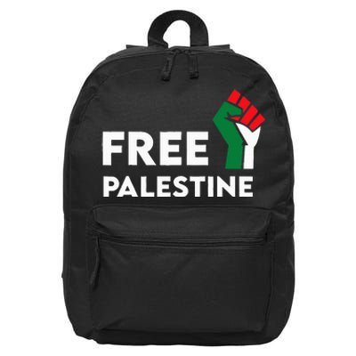 Free Palestine Gaza Flag Freedom for Palestinians 16 in Basic Backpack