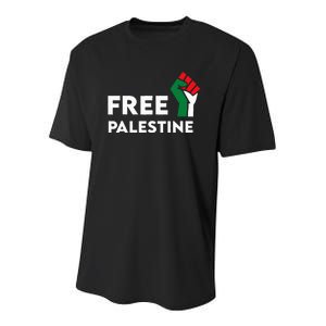 Free Palestine Gaza Flag Freedom for Palestinians Youth Performance Sprint T-Shirt