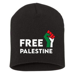 Free Palestine Gaza Flag Freedom for Palestinians Short Acrylic Beanie