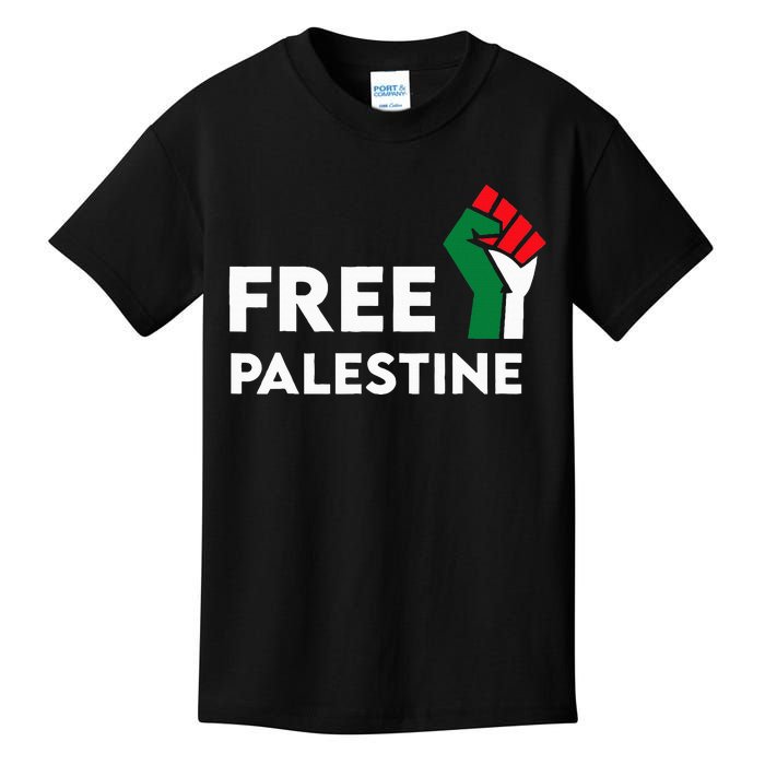 Free Palestine Gaza Flag Freedom for Palestinians Kids T-Shirt