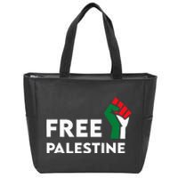 Free Palestine Gaza Flag Freedom for Palestinians Zip Tote Bag