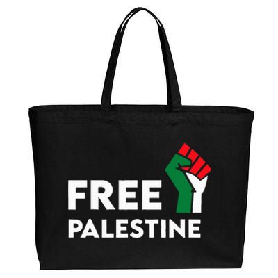 Free Palestine Gaza Flag Freedom for Palestinians Cotton Canvas Jumbo Tote