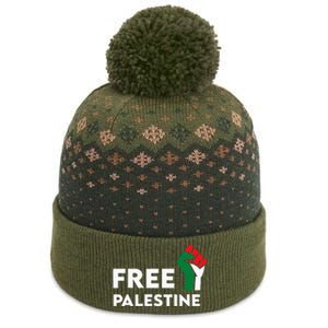 Free Palestine Gaza Flag Freedom for Palestinians The Baniff Cuffed Pom Beanie