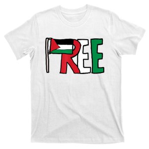 Free Palestine Gaza Palestinian Flag T-Shirt